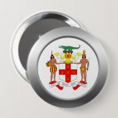 Jamaika-Wappen Button (Vorne & Hinten)