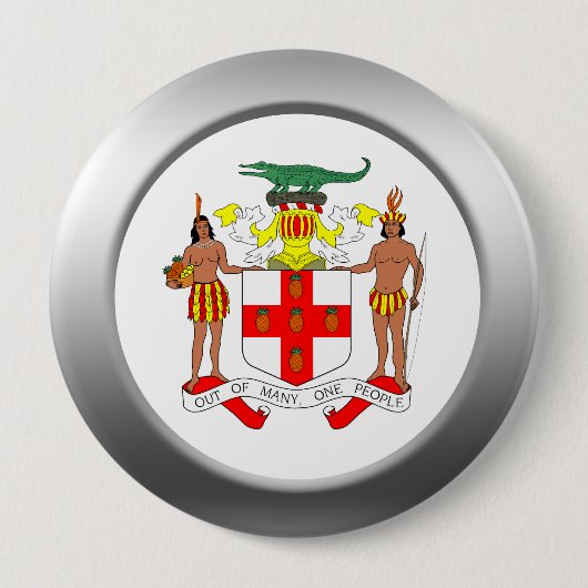 Jamaika-Wappen Button (Vorderseite)
