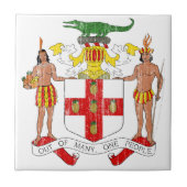 Jamaika-Wappen Fliese (Vorderseite)