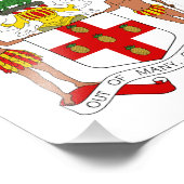 Jamaika-Wappen Fotodruck (Ecke)