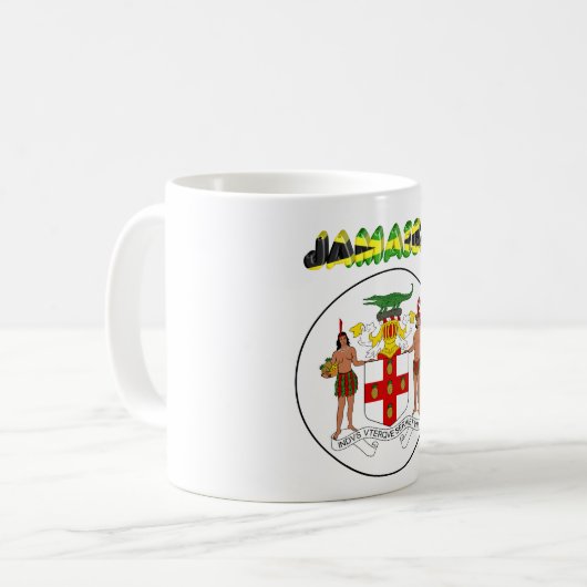 Jamaika-Wappen Kaffeetasse (Vorderseite Links)