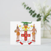 Jamaika-Wappen Postkarte (Stehend Vorderseite)