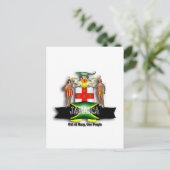 Jamaika-Wappen Postkarte (Stehend Vorderseite)