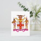 Jamaika-Wappen Postkarte (Stehend Vorderseite)