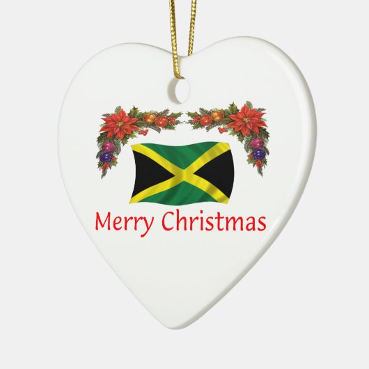 Jamaika-Weihnachten Keramikornament (Links)