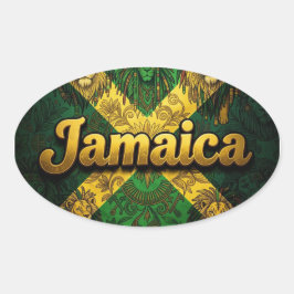 Jamaika ya mon ovaler aufkleber