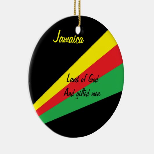 Jamaika-Zierde Keramikornament (Rechts)