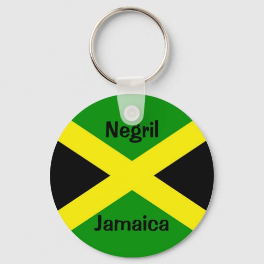JamaikaFlag, Negril, Jamaika Schlüsselanhänger (Vorderseite)