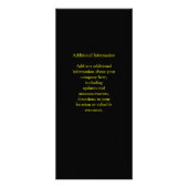 Jamaikaflagge, -SCHWARZES, -GRÜN und -GELB Werbekarte (Hinten)