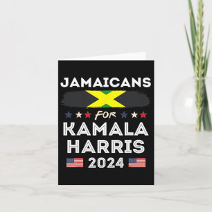 Jamaikaner für Kamala Harris 2024 Jamaika Flaggenp Karte