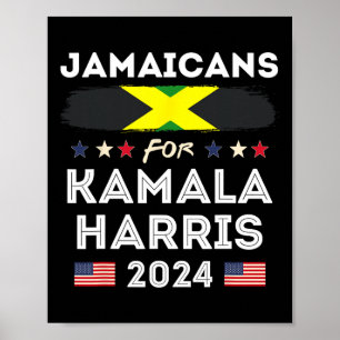 Jamaikaner für Kamala Harris 2024 Jamaika Flaggenp Poster