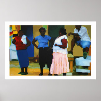 Jamaikaner in Negril Poster