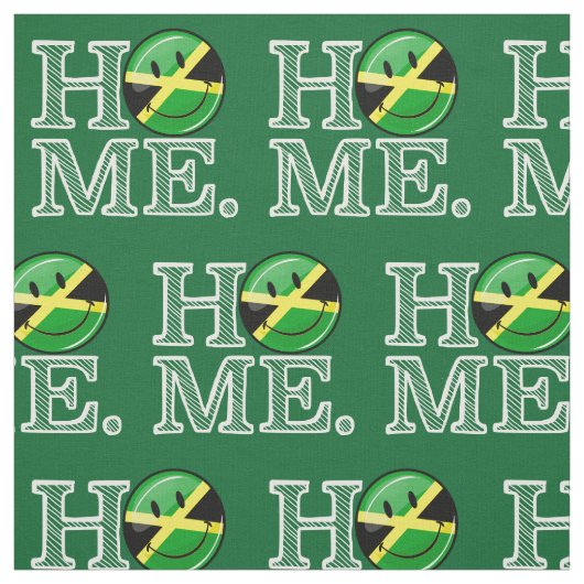 Jamaikaner lachend Flag House Warmer Stoff (Muster)