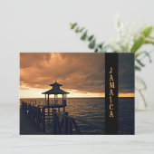 Jamaikaner Sunset Karte (Stehend Vorderseite)