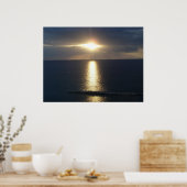 Jamaikaner Sunset Poster (Küche)