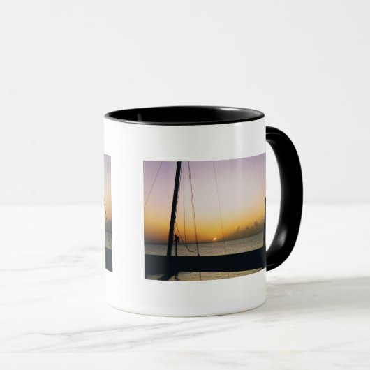 Jamaikaner Sunset Tasse (VorderseiteRechts)