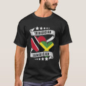 Jamaikaner Trinidad, Hälfte Trinidad und halb Jama T-Shirt (Vorderseite)