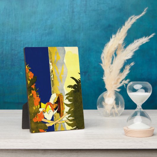 Jamaikanerin mit Obst Fotoplatte (Seite)