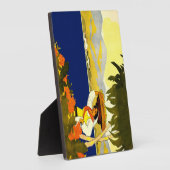 Jamaikanerin mit Obst Fotoplatte (Seite)