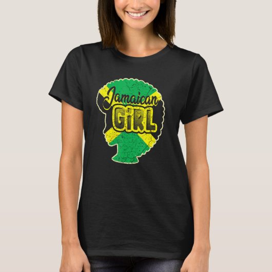Jamaikanerin Proud Jamaica Vintag Jamaica T-Shirt (Vorderseite)