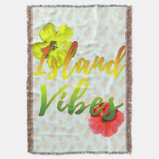Jamaikaninsel Vibes Decke (Vorderseite Vertikal)
