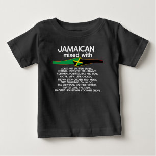 Jamaikanisch gemischt mit Jamaika Proud Group Matc Baby T-shirt