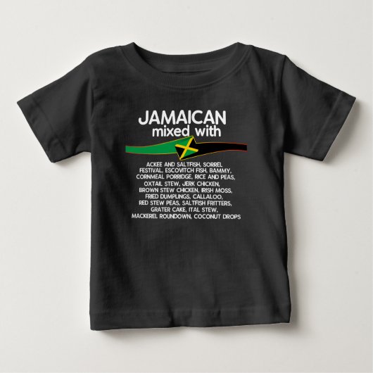 Jamaikanisch gemischt mit Jamaika Proud Group Matc Baby T-shirt (Vorderseite)