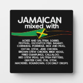 Jamaikanisch gemischt mit Jamaika-Stolz Fotoplatte (Vorderseite)