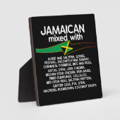 Jamaikanisch gemischt mit Jamaika-Stolz Fotoplatte (Vorderseite)