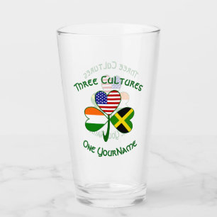 Jamaikanisch Irisch Amerikanische Kleeblattflagge Glas
