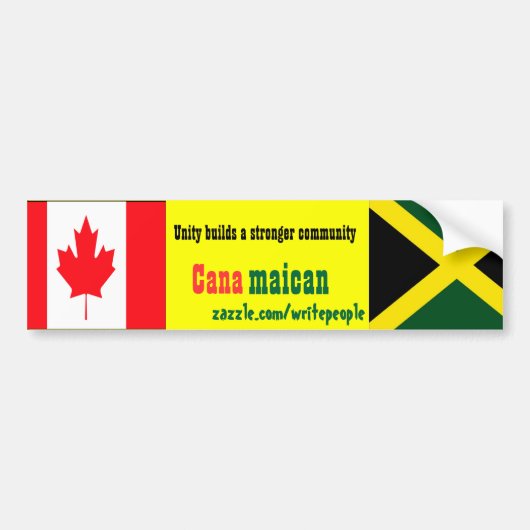 Jamaikanisch-kanadische Autoaufkleber (Vorne)