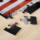 Jamaikanische amerikanische Flagge Jamaika USA Puzzle (Seite)