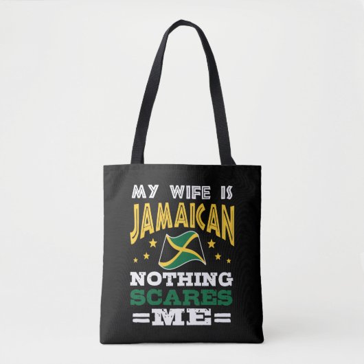 Jamaikanische Ehefrau Funny Jamaica Tasche (Vorderseite)