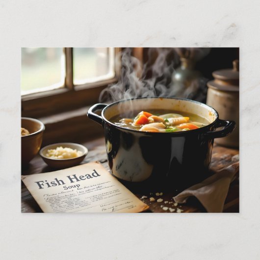 jamaikanische Fischkopfsuppe Postkarte (Vorderseite)