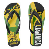 jamaikanische Flag Flip Flops Badesandalen (Fußbett)