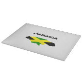 jamaikanische Flag-Karte mit gestempeltem Schneidb Schneidebrett (Ecke)