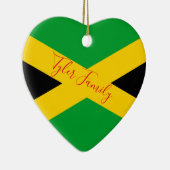 Jamaikanische Flag| personalisierte Keramik Ornament (Rechts)