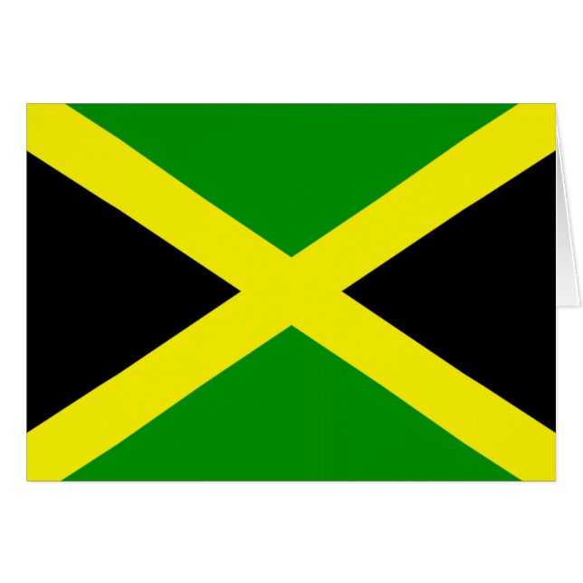 jamaikanische Flagge (Vorderseite (Horizontal))