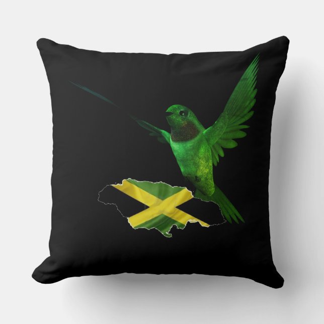 Jamaikanische Flagge 04 Kissen (Vorderseite)