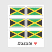 jamaikanische Flagge Aufkleber (Blatt)