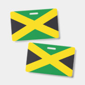 Jamaikanische Flagge Ausweis (Vorder- & Rückseite)
