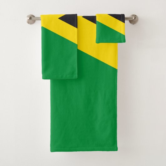 Jamaikanische Flagge Badhandtuch Set (Insitu)