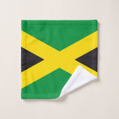 Jamaikanische Flagge Badhandtuch Set (Waschlappen)