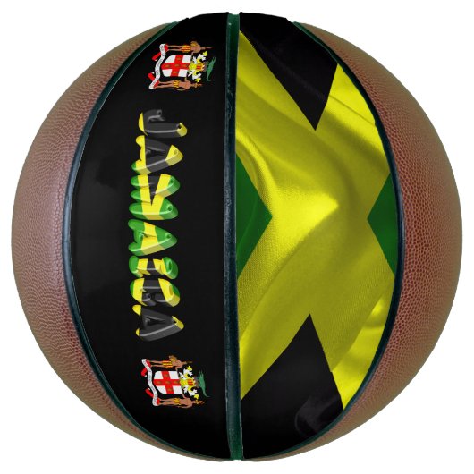 jamaikanische Flagge Basketball (Vertikal)