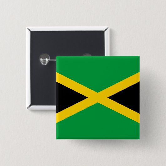 jamaikanische Flagge Button (Vorne & Hinten)