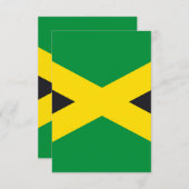 Jamaikanische Flagge Dankeskarte (Vorne/Hinten)
