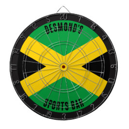 Jamaikanische Flagge Dartscheibe