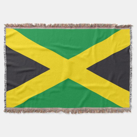 Jamaikanische Flagge Decke (Vorderseite)