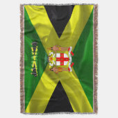 Jamaikanische Flagge Decke (Vorderseite Vertikal)