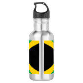 jamaikanische Flagge Edelstahlflasche (Rückseite)
